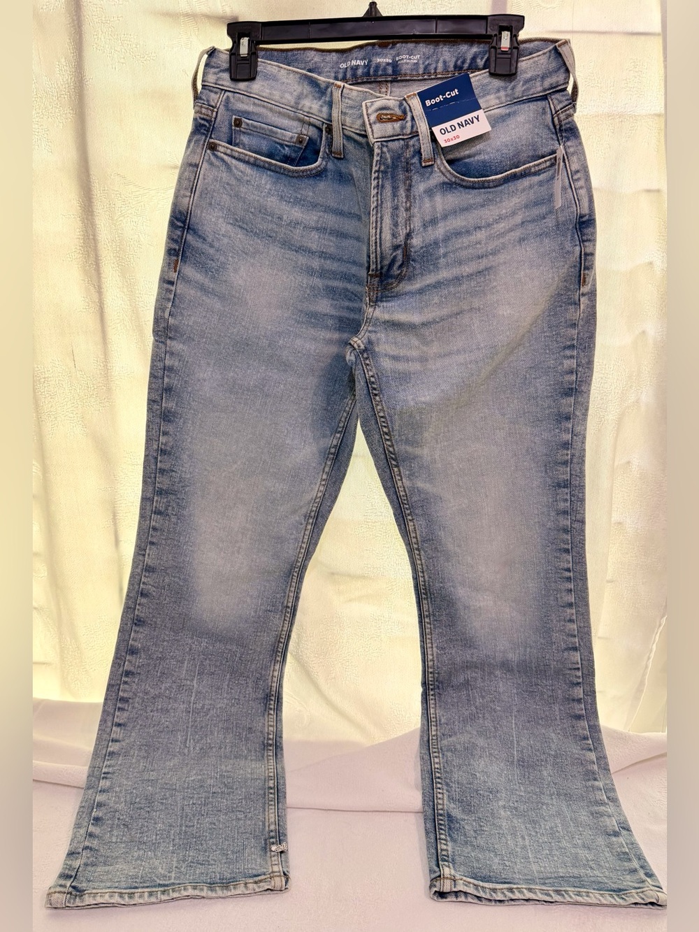 NWT Mens Old Navy Light Blue Boot-Cut Jeans 30x30 B0065